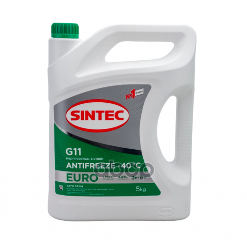 Антифриз Sintec Antifreeze Euro G11 Green -40 Акция 5Кг По Цене 4Кг SINTEC 