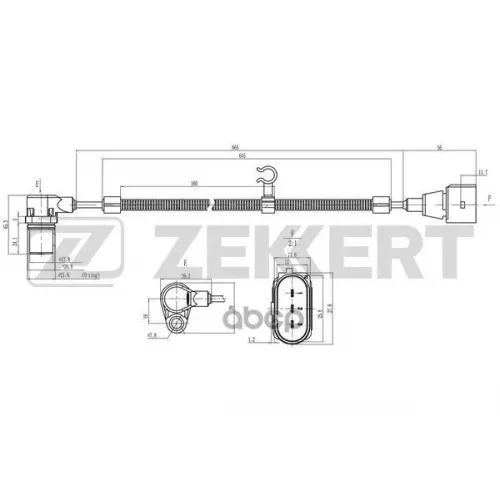 Датчик Положения Коленвала Seat Exeo 08- Zekkert se4046