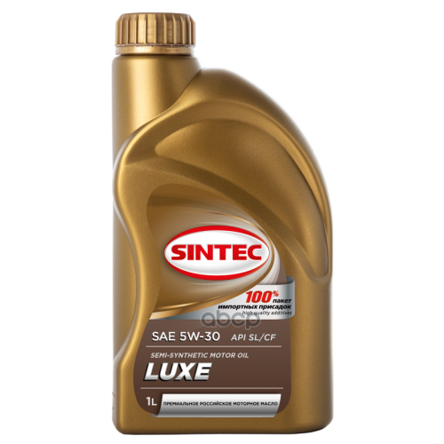 SINTEC Моторное Масло 5W-30 Api Sl/Cf (1Л) (Новый Арт. 600244)