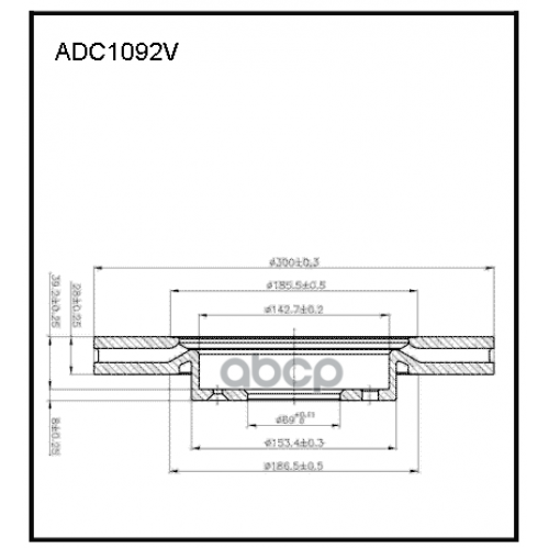 Диск Тормозной Hyundai Creta/Ix35/Sonata(Nf)/Tucson Перед. Вент. ALLIED NIPPON 