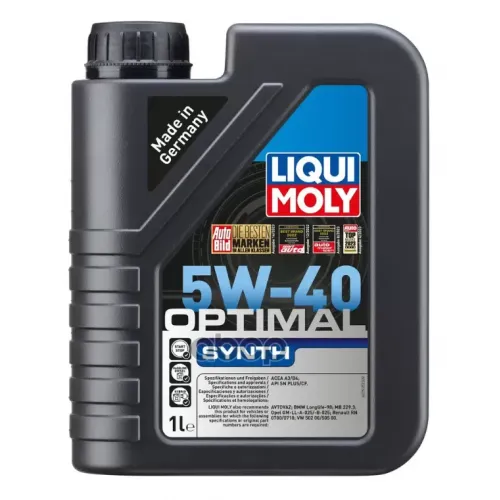 LIQUI MOLY Масло Моторное 5W40 Liqui Moly 1Л Нс-Синтетика Optimal Synth