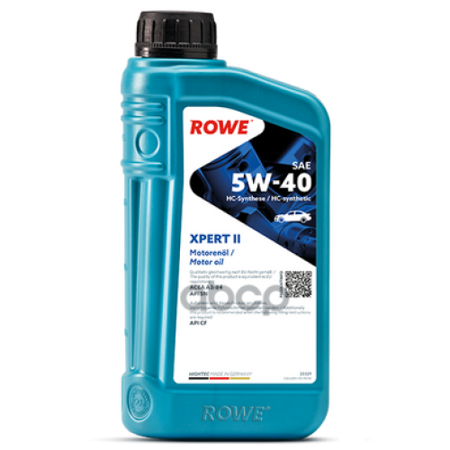 ROWE Масло Моторное 5W40 Rowe 1Л Нс-Синтетика Hightec Xpert Ii A3/B4 Sn/Cf