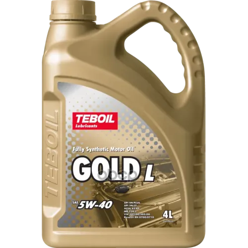 Teboil Teboil Gold L 5W-40 A3/B4 Sn/Cf Масло Моторное Синтетическое (4L)