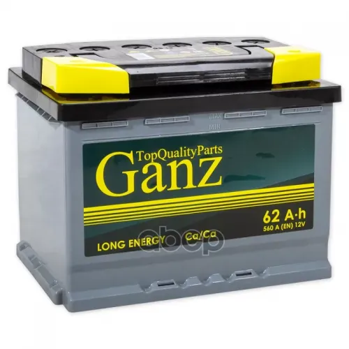 Аккумулятор Ganz 62 А/Ч Обратная R+ 242X175x190 En560 А GANZ 