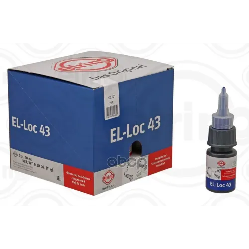 Герметик El-Loc 43 [Синий, Флакон 10Ml] [-55C...+180C] Elring 700.501