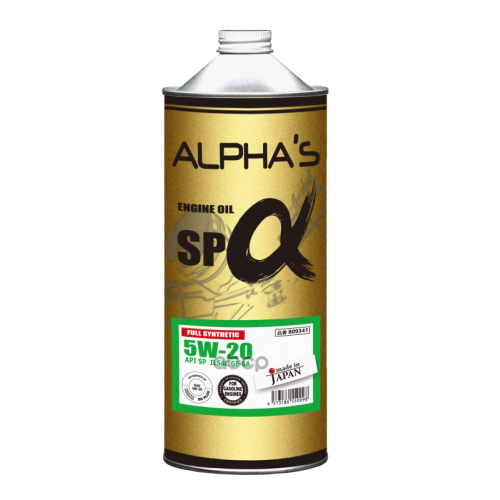 ALPHA’S Масло Моторное 5W-20 1Л Sp/Gf-6A (Синтетика)