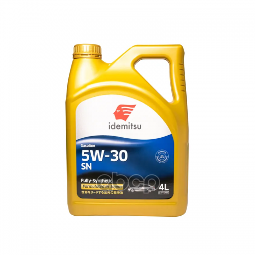 IDEMITSU Масло Моторное 5W30 Idemitsu 4Л Синтетика Fully-Synthetic Sn