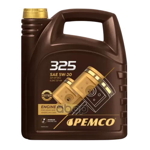 PEMCO 5W-20 Api Sp (Rc), Ilsac Gf-6A 4Л (Синт. Мотор. Масло)