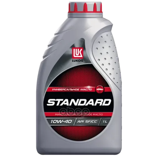 LUKOIL 10W-40 Стандарт, Api Sf/Cc, 1Л, (Минерал.мотор.масло)