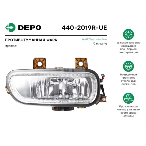 Фара Противотуманная Правая Mb Axor ’04--> Depo 