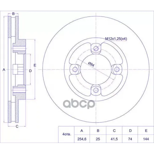 Диск Тормозной 43512-28130Ti-Guar Ti-Guar 