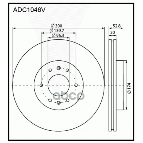 Диск Торм. Hyundai ALLIED NIPPON 
