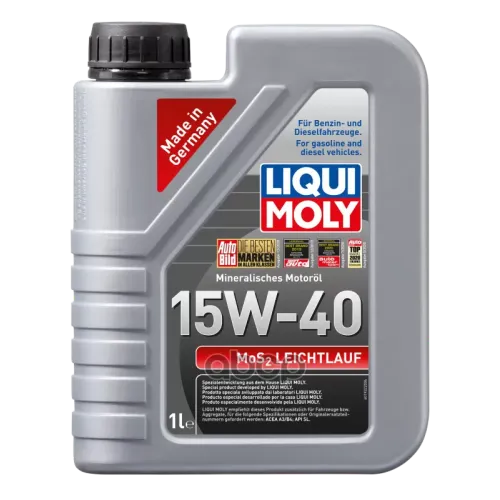 LIQUI MOLY Масло Моторное Mos2 Leichtlauf 15W-40 (1Л)