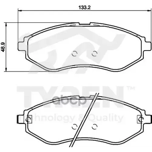 Колодки Тормозные Дисковые TYREN 