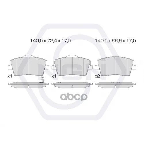 Колодки Тормозные Дисковые Керамические Перед NGN 