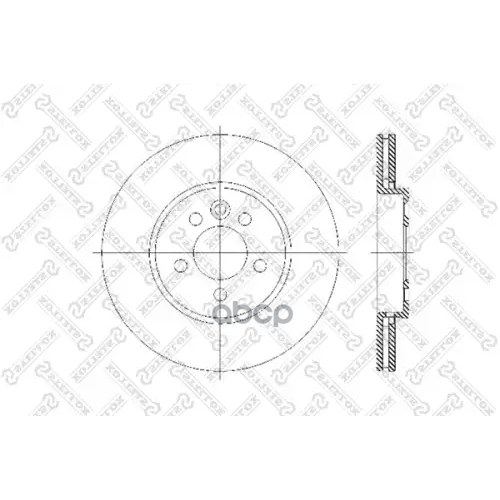 Диск Торм.rover 75 1.8-2.5/2.0Td 99> Stellox 