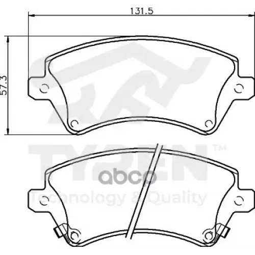 Колодки Тормозные Дисковые TYREN 