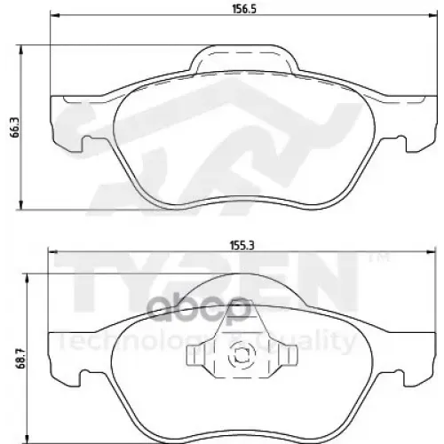 Колодки Тормозные Дисковые TYREN 