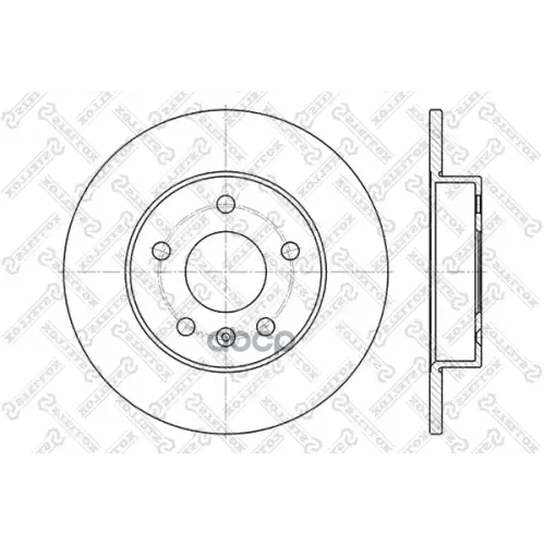 Диск Тормозной Opel Astra/Zafira 98- Задн. Stellox 