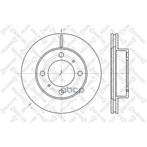 Диск Торм.toyota Corolla All 92-02 Stellox 