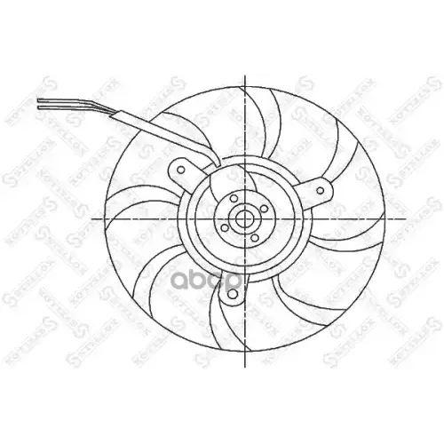 Вентилятор Радиатора Audi 80/100/A6 1.6-2.8 90> Stellox 