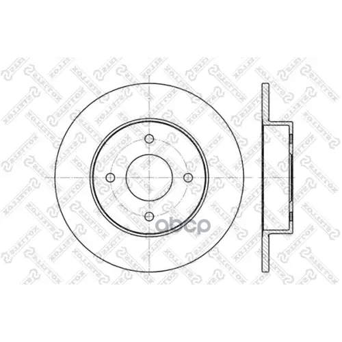 Диск Торм.зад.nissan Primera 1.6-2.0Td 98> Stellox 