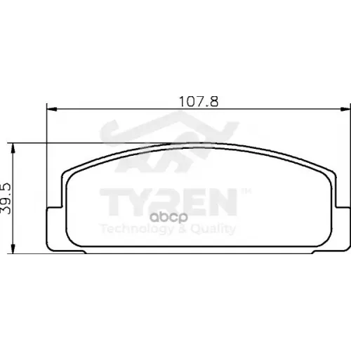 Колодки Тормозные Дисковые TYREN 