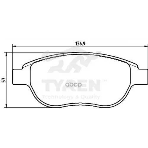Колодки Тормозные Дисковые TYREN 