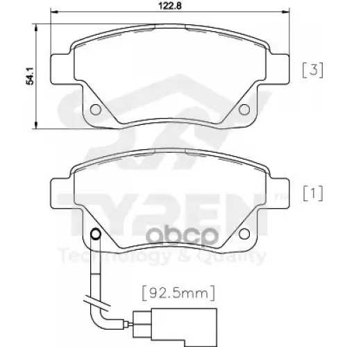 Колодки Тормозные Дисковые TYREN 