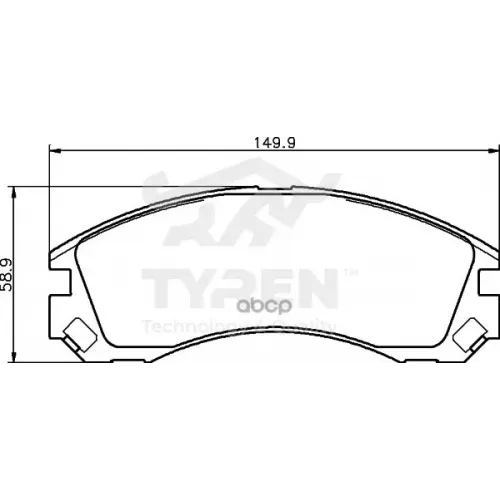 Колодки Тормозные Дисковые TYREN 