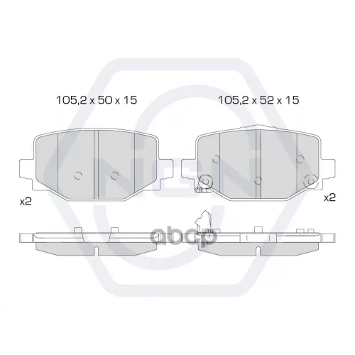 Колодки Тормозные Дисковые Керамические Зад NGN 