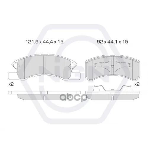 Колодки Тормозные Дисковые Керамические Перед NGN 