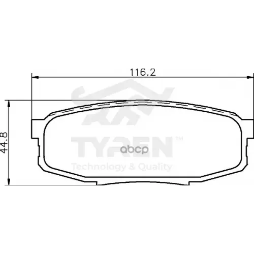 Колодки Тормозные Дисковые TYREN 