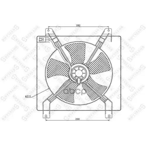 Вентилятор Радиатора Chevrolet Lacetti 1.6I 05> Stellox 