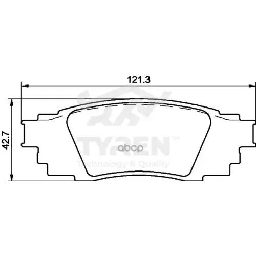 Колодки Тормозные Дисковые TYREN 