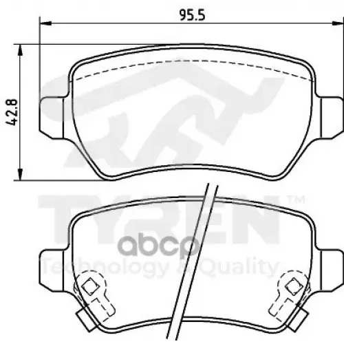 Колодки Тормозные Дисковые TYREN 