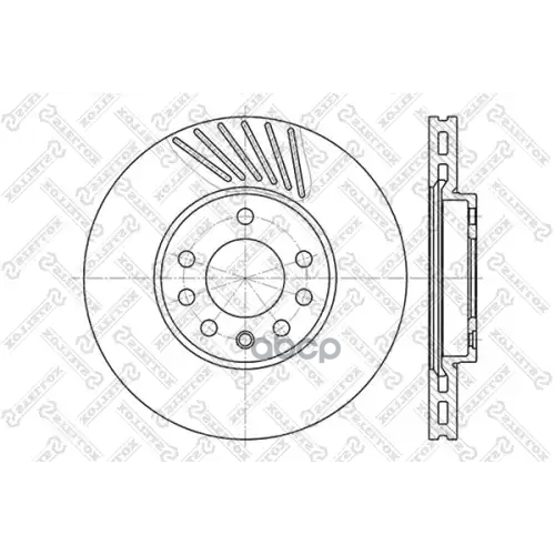 Диск Тормозной Opel Vectra, Saab 900 1.6-1.7D 99- Stellox 