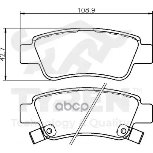 Колодки Тормозные Дисковые TYREN 