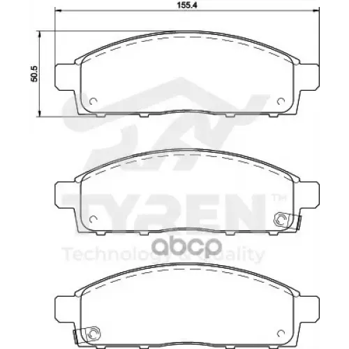 Колодки Тормозные Дисковые TYREN 