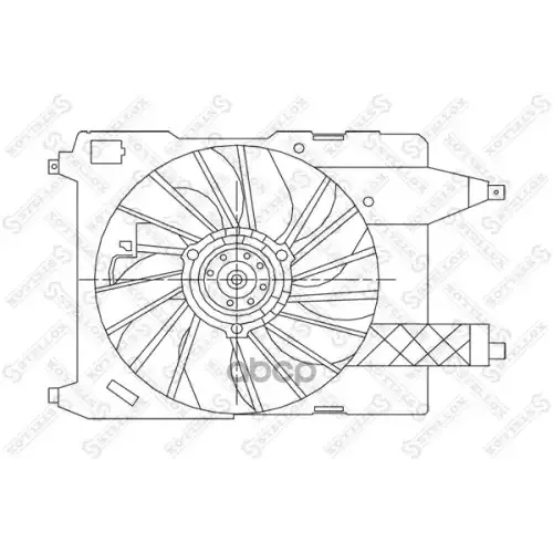 Вентилятор Радиатора Renault Megane 1.4-2.0 02> Stellox 