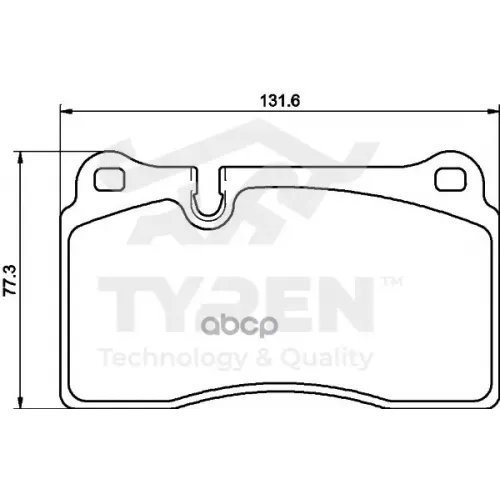 Колодки Тормозные Дисковые TYREN 