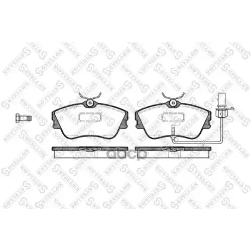 Тормозные Колодки Дисковые Vag T4 2.5/2.4D Перед. Stellox 
