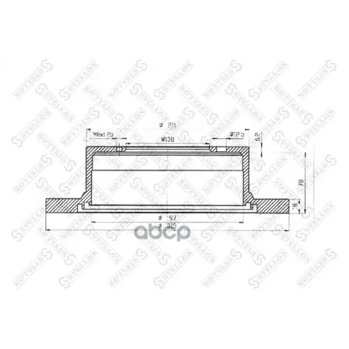 Диск Торм. Зад. Stellox 