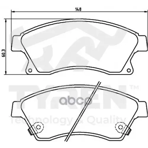 Колодки Тормозные Дисковые TYREN 