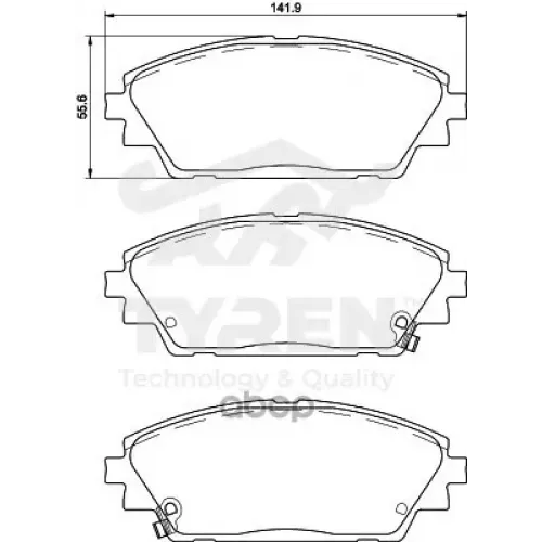 Колодки Тормозные Дисковые TYREN 