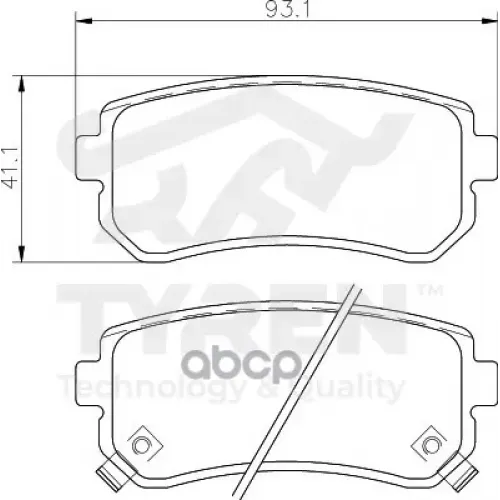 Колодки Тормозные Дисковые TYREN 