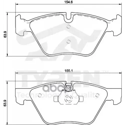 Колодки Тормозные Дисковые TYREN 