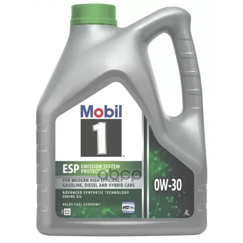 Mobil Масло Моторное 0W30 Mobil 4Л Синтетика Mobil 1 Esp Eu (Турция)