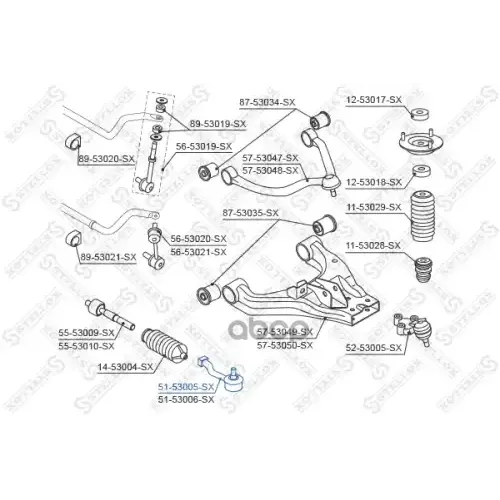 Наконечник Рулевой Левый Stellox 