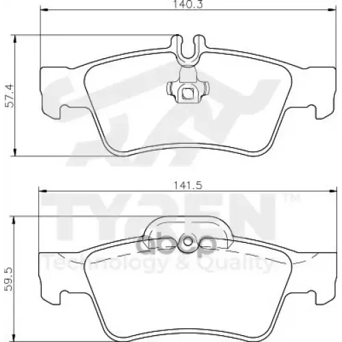 Колодки Тормозные Дисковые TYREN 